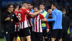 Derby basco, volano oggetti ed harakiri Real Sociedad