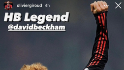 Compleanno Beckham, il messaggio social di Giroud: “Auguri, leggenda”