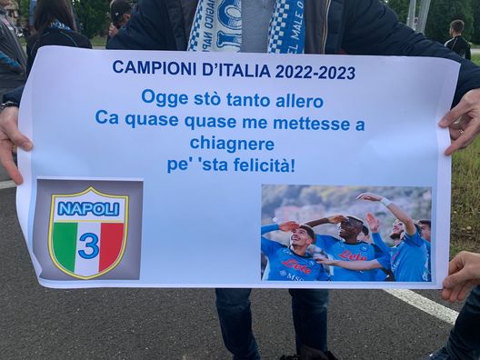 FOTO Monza-Napoli, il cartellone commovente di un tifoso azzurro- immagine 2