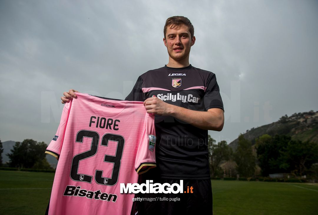  PALERMO, ITALY - JANUARY 09:  Corantin Fiore, new player of US Citta' di Palermo, poses at Carmelo Onorato training center on January 9, 2018 in Palermo, Italy.  (Photo by Tullio M. Puglia/Getty Images)  