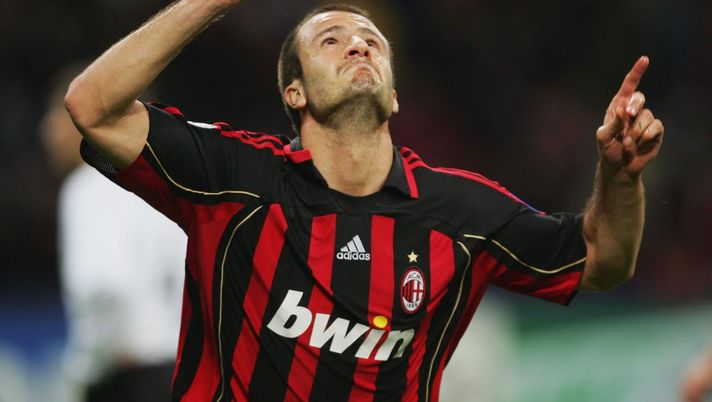 Gilardino esulta con la maglia del Milan (credits: GETTY images) 