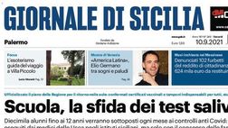 Prima Pagina, Giornale di Sicilia: “Scuola, la sfida dei test salivari”