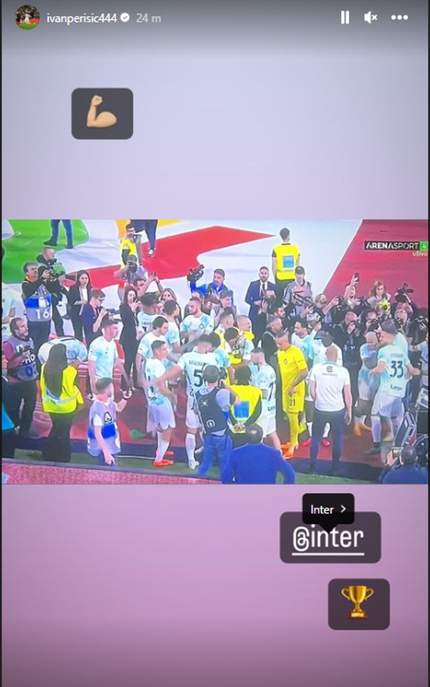 La Coppa Italia va all’Inter, Perisic festeggia sui social- immagine 2