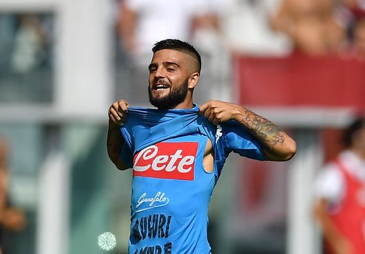 TURIN, ITALY - SEPTEMBER 23: Lorenzo Insigne of SSC Napoli celebrates after scoring the opening goal during the Serie A match between Torino FC and SSC Napoli at Stadio Olimpico di Torino on September 23, 2018 in Turin, Italy. (Photo by Valerio Pennicino/Getty Images) TURIN, ITALY - SEPTEMBER 23: Lorenzo Insigne of SSC Napoli celebrates after scoring the opening goal during the Serie A match between Torino FC and SSC Napoli at Stadio Olimpico di Torino on September 23, 2018 in Turin, Italy. (Photo by Valerio Pennicino/Getty Images)