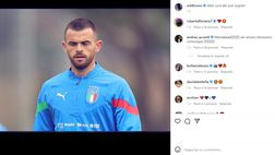 FOTO Palermo, Brunori post allenamento con l’Italia: “Abbi cura dei tuoi sogni”
