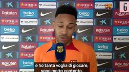 Aubameyang: “Sono felicissimo: darò tutto per il Barcellona” | VIDEO