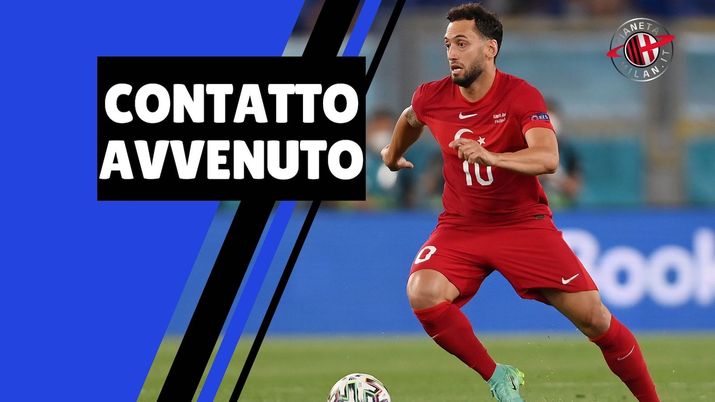 Hakan Calhanoglu (centrocampista AC Milan) potrebbe andare all'Inter a parametro zero | Calciomercato Milan News (Getty Images) 