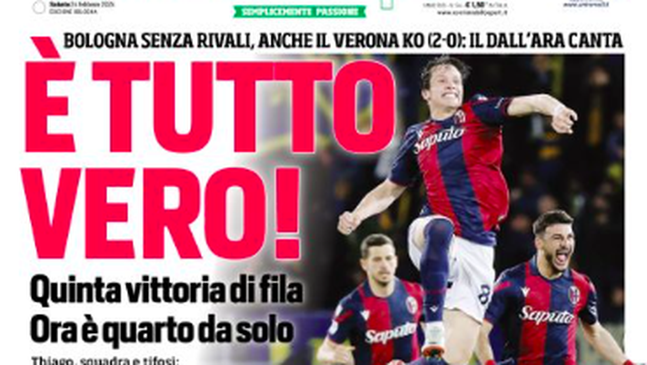 Bologna, continua il sogno Champions: i titoli dei giornali- immagine 2