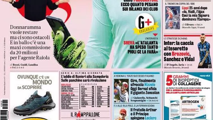 BUONGIORNO CITTACELESTE – LE PRIME PAGINE DEI PRINCIPALI QUOTIDIANI SPORTIVI – GUARDA