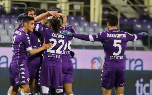 GERMOGLI PH 10 GENNAIO 2020 CAMPIONATO SERIE A DI CALCIO STADIO ARTEMIO FRANCHI FIORENTINA VS CAGLIARI NELLA FOTO ESULTANZA GOL VLAHOVIC GERMOGLI PH 10 GENNAIO 2020 CAMPIONATO SERIE A DI CALCIO STADIO ARTEMIO FRANCHI FIORENTINA VS CAGLIARI NELLA FOTO ESULTANZA GOL VLAHOVIC