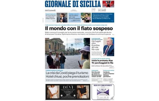 Prima Pagina, Giornale di Sicilia: “Mal di trasferta per i rosa, Brunori fa sperare” Prima Pagina