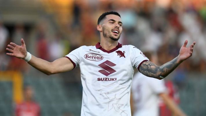 CREMONA, ITALY - AUGUST 27: Nemanja Radonjic of Torino FC reacts during the Serie A match between US Cremonese and Torino FC at Stadio Giovanni Zini on August 27, 2022 in Cremona, Italy. (Photo by Alessandro Sabattini/Getty Images) BREAKING – Torino, Radonjic non convocato in coppa per scelta tecnica: cos’è successo - immagine 1