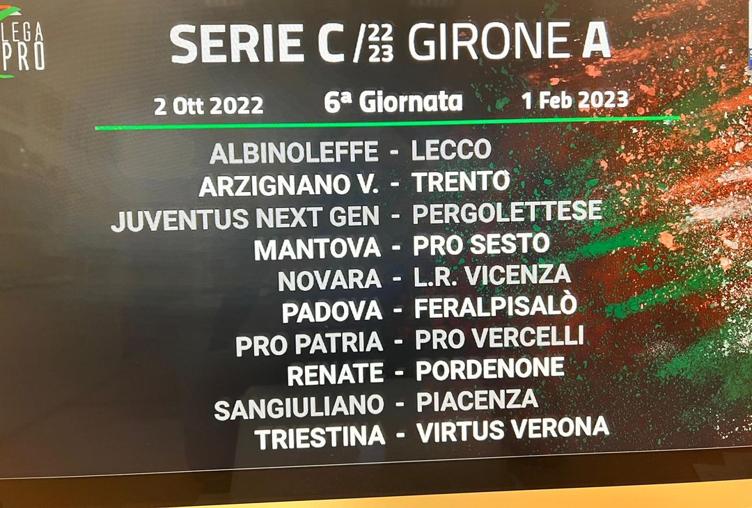 Serie C girone A, 2022/23: il calendario completo - immagine 6