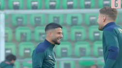 VIDEO Italia-Macedonia, la rifinitura al “Barbera” di Palermo: sorrisi e buon umore