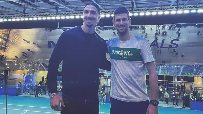 Zlatan Ibrahimović e Novak Djokovic