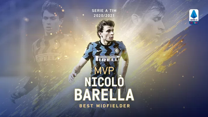 Lega Serie A, Barella è il miglior centrocampista 2020-2021: &#8220;Qualità è quantità&#8221;