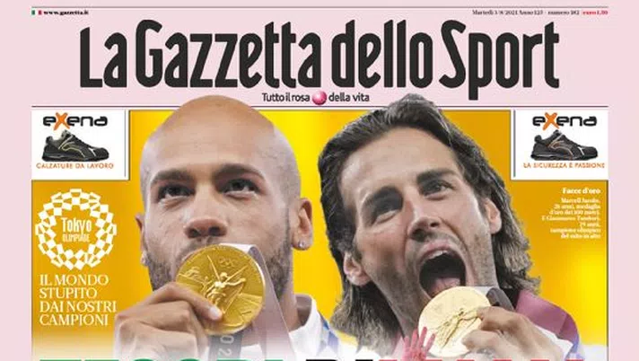 Prima Pagina, La Gazzetta dello Sport: “Tesori d’Italia. Torna Eriksen”