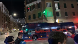 Video – Genoa-Torino: l’arrivo del pullman del Grifone allo stadio