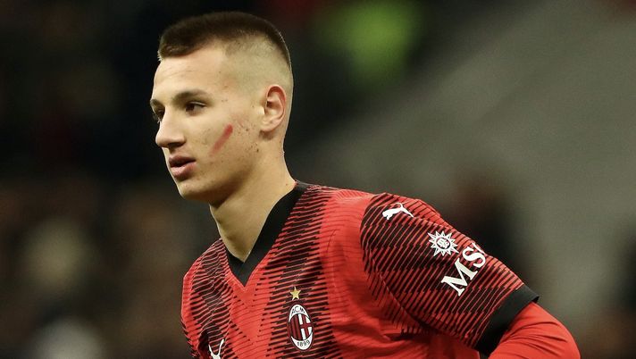 Francesco Camarda AC Milan Milan-Fiorentina 1-0 Serie A 2023-2024