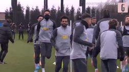 VIDEO Inter-Liverpool, l’allenamento alla vigilia della Champions di Salah e compagni