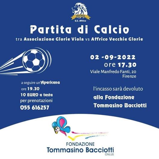 Glorie Viola contro Vecchie Glorie Affrico, oggi in campo per Tommasino Glorie Viola contro Vecchie Glorie Affrico, oggi in campo per Tommasino - immagine 1