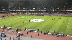 Napoli,il Tweet con i giocatori del City in campo