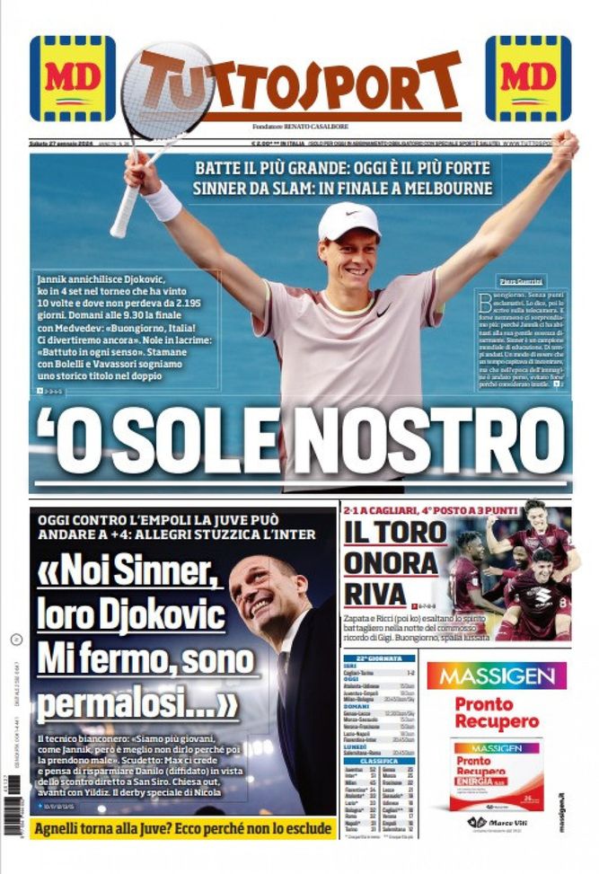 EDICOLA – Oggi la Juve può andare a +4: Allegri stuzzica l’Inter - immagine 1