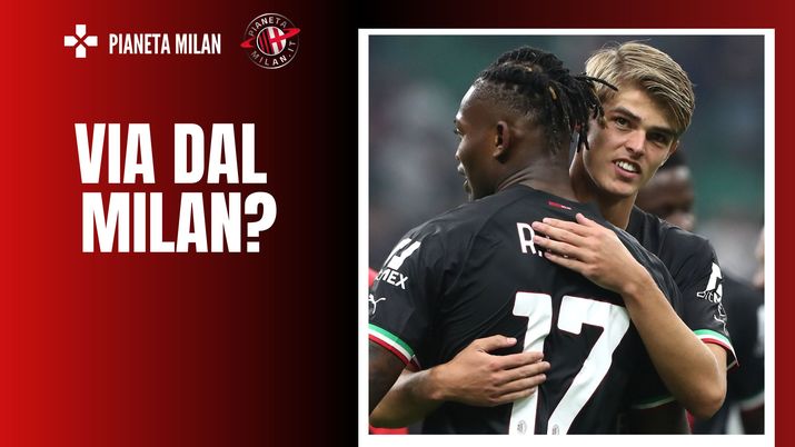 Rafael Leao e Charles De Ketelaere, calciatori del Milan (getty images)