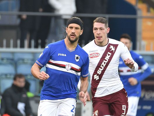 GENOA, ITALY - DECEMBER 04: Matias Silvestre of Sampdoria and Andrea Belotti of Torino during the Serie A match between UC Sampdoria and FC Torino at Stadio Luigi Ferraris on December 4, 2016 in Genoa, Italy. (Photo by Paolo Rattini/Getty Images) GENOA, ITALY - DECEMBER 04: Matias Silvestre of Sampdoria and Andrea Belotti of Torino during the Serie A match between UC Sampdoria and FC Torino at Stadio Luigi Ferraris on December 4, 2016 in Genoa, Italy. (Photo by Paolo Rattini/Getty Images)
