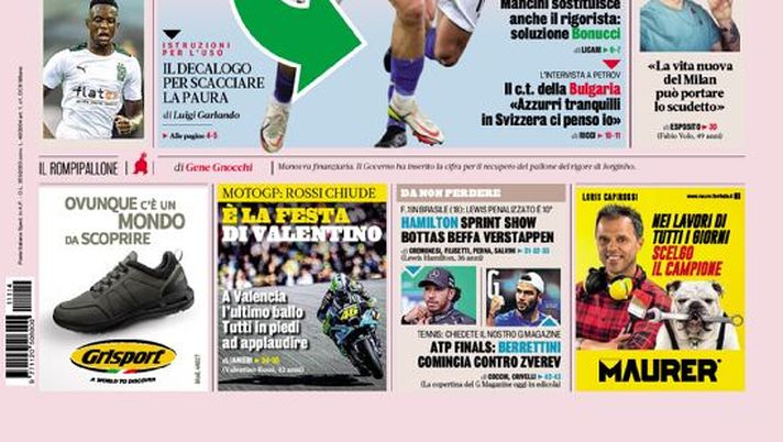 Prima Pagina, La Gazzetta dello Sport: “Italia cambia che ti passa” - immagine 1