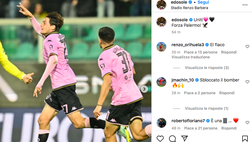 FOTO, Edoardo Soleri esulta sui social dopo il successo: “Uniti! Forza Palermo”