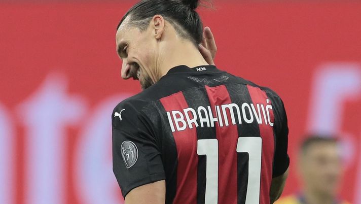 Zlatan Ibrahimovic (attaccante AC Milan) durante Milan-Verona (Serie A 2020-2021) | AC Milan News (Getty Images) 