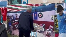 Tributo Special a Maradona: effetti speciali Mou alla vigilia di Napoli-Roma