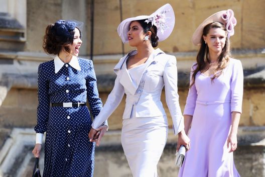 arrives at the wedding of Prince Harry to Ms Meghan Markle at St George's Chapel, Windsor Castle on May 19, 2018 in Windsor, England. arrives at the wedding of Prince Harry to Ms Meghan Markle at St George's Chapel, Windsor Castle on May 19, 2018 in Windsor, England.