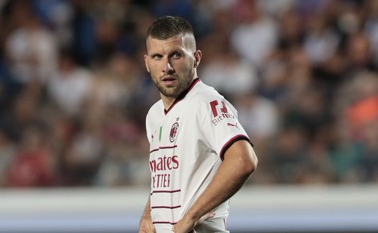 Ante Rebic (attaccante AC Milan), qui durante Atalanta-Milan 1-1 (Serie A 2022-2023) | News (Getty Images) Ante Rebic AC Milan Atalanta-Milan 1-1 Serie A 2022-2023