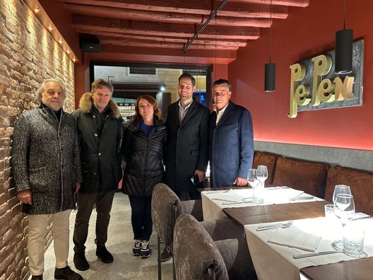 La dirigenza biancoscudata con Daniele Pagin La dirigenza del Padova all’inaugurazione del nuovo Pe-Pen, sarà anche un “covo” biancoscudato- immagine 2