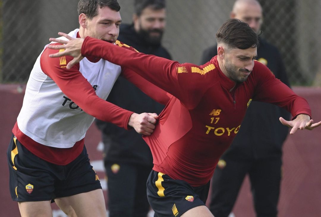 Roma, allenamento a Trigoria dopo la vittoria contro il Bologna – FOTO GALLERY - immagine 43