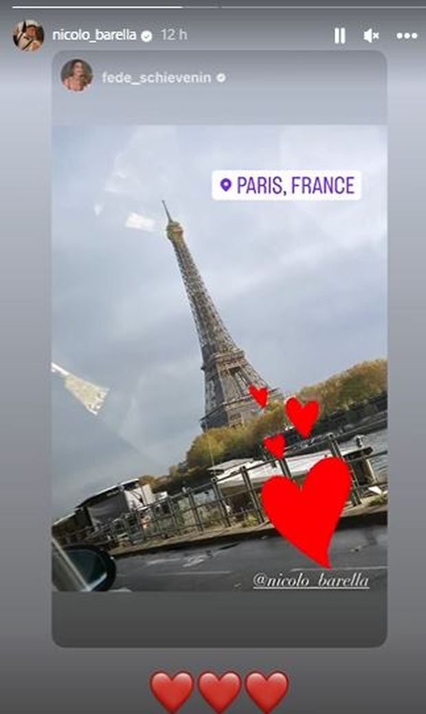 Barella e la moglie a Parigi si concedono un po’ di romanticismo- immagine 2