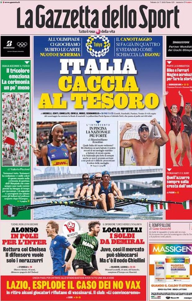BUONGIORNO CTTACELESTE – LE PRIME PAGINE DEI PRINCIPALI QUOTIDIANI SPORTIVI – GUARDA 