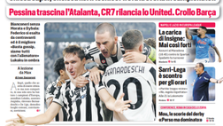 Prima Pagina, Corriere dello Sport: “Allegri, ha stravinto. Pessina trascina l’Atalanta”