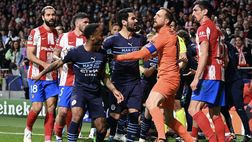 Atlético Madrid-Manchester City, le foto della rissa finale | VIDEO