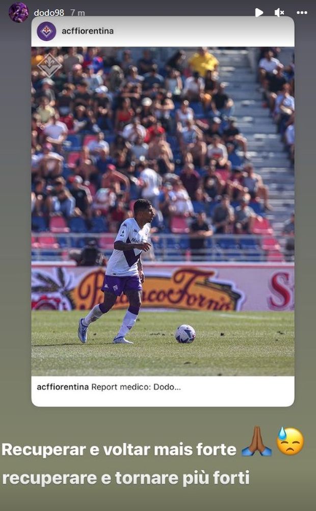 Dodò: “Voglio recuperare il prima possibile e tornare più forte” (FOTO)- immagine 2