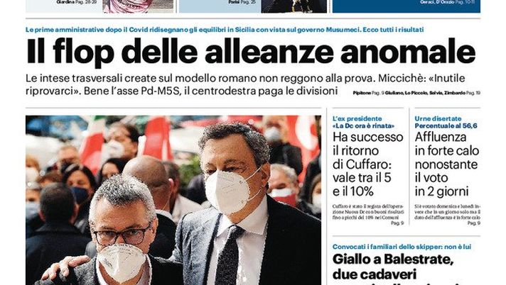 Prima Pagina,Giornale di Sicilia: “Effetto Barbera e Brunori le armi in più dei rosa” Prima Pagina