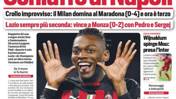 EDICOLA / CdS: Milan, schiaffo al Napoli. Roma, presa l’Inter - immagine 1