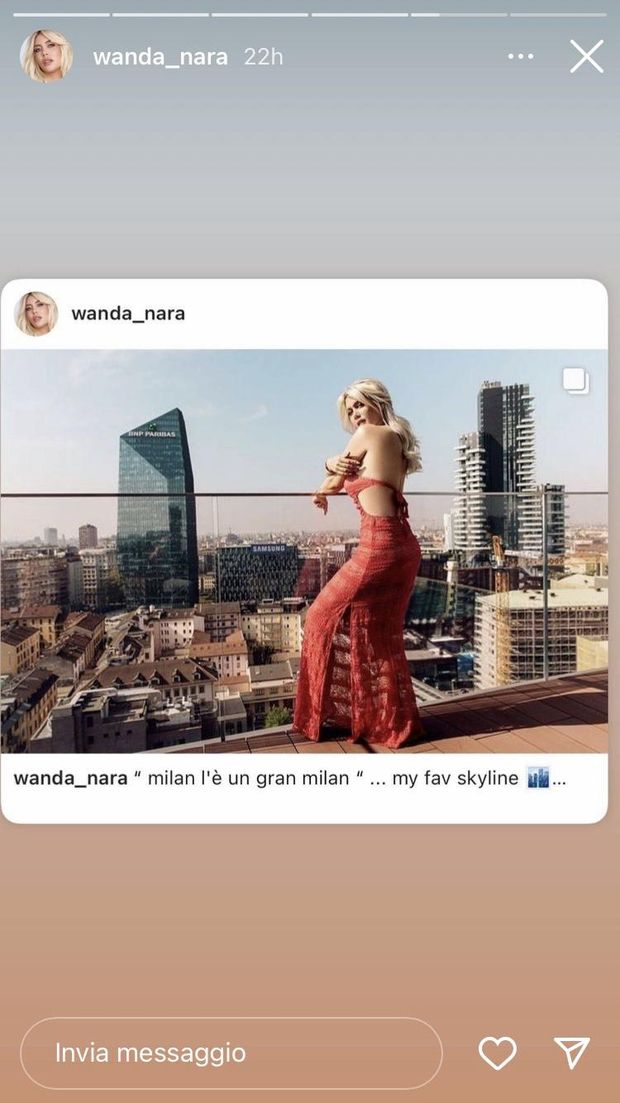 Instagram Wanda Nara e Mauro Icardi, quanta nostalgia di Milano: l’argentina si sbilancia sui social- immagine 3