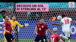 VIDEO Euro 2021, Rep.Ceca-Inghilterra: le immagini del gol di Sterling