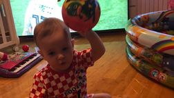 Mondiali, Brozovic ha una tifosa speciale: la figlia Aurora si scatena davanti alla tv