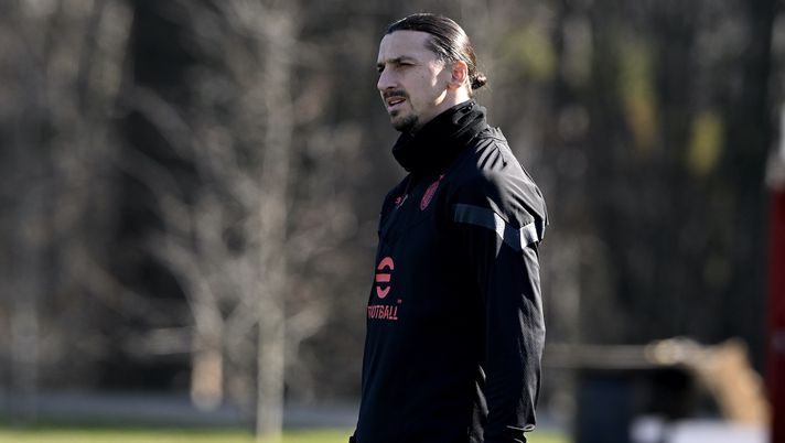 Zlatan Ibrahimovic AC Milan allenamento Milanello