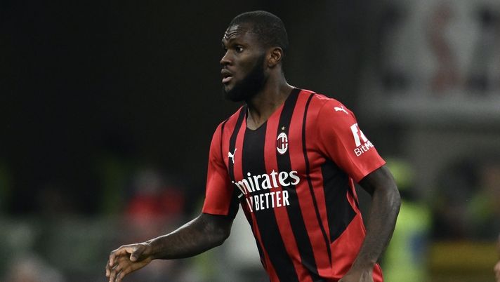Franck Kessié (centrocampista AC Milan), qui durante Milan-Lazio 4-0 (Coppa Italia 2021-2022) | News (Getty Images) Franck Kessié AC Milan