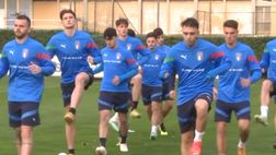 VIDEO Palermo, Brunori si allena allo stage della Nazionale sotto la guida di Mancini